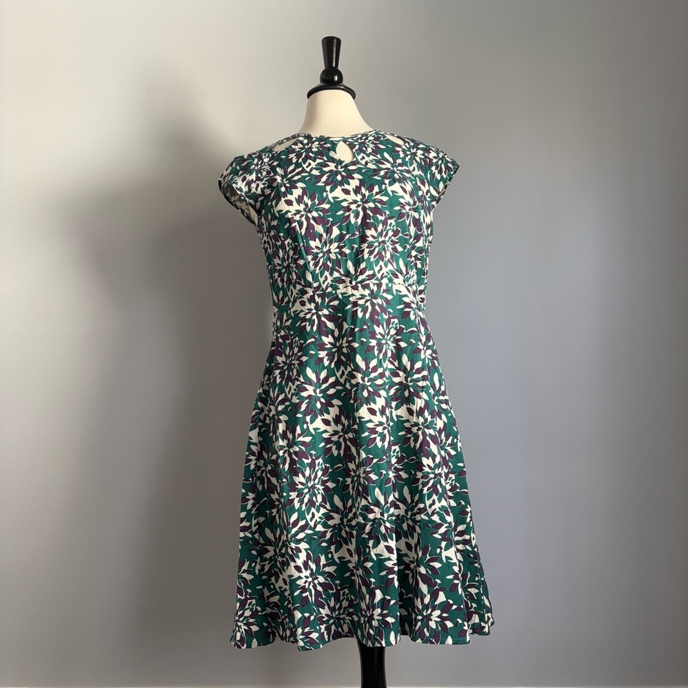 Mata Traders Teal Keyhole Cutout Dress